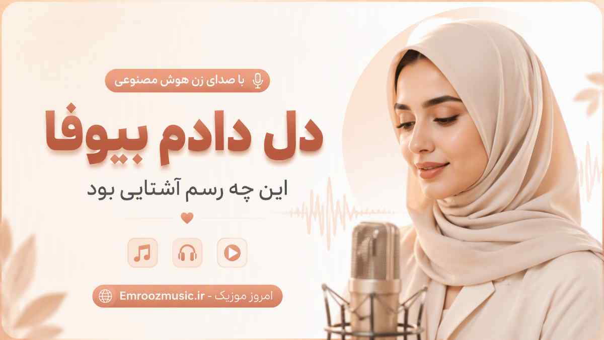 آهنگ دل دادم بیوفا این چه رسم آشنایی بود با صدای زن هوش مصنوعی