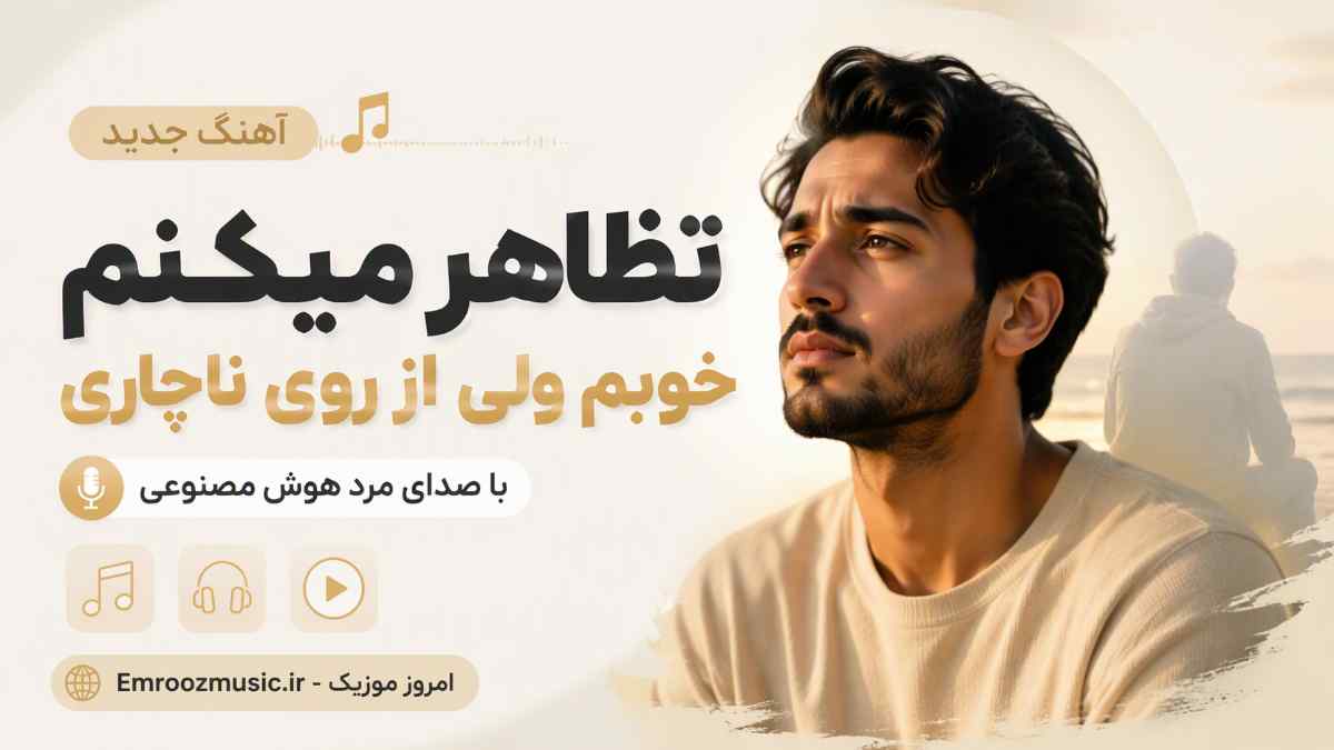 آهنگ تظاهر میکنم خوبم ولی از روی ناچاری با صدای مرد هوش مصنوعی