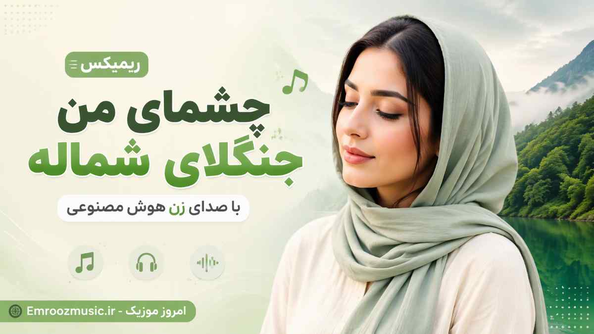 آهنگ چشمای من جنگلای شماله ریمیکس با صدای زن هوش مصنوعی