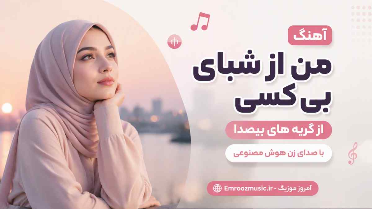 آهنگ من از شبای بی کسی از گریه های بیصدا با صدای زن هوش مصنوعی