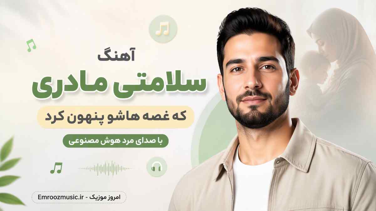 آهنگ سلامتی مادری که غصه هاشو پنهون کرد با صدای مرد هوش مصنوعی