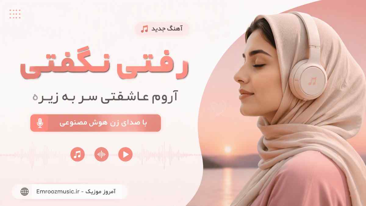 آهنگ رفتی نگفتی آروم عاشقی سر به زیره با صدای زن هوش مصنوعی