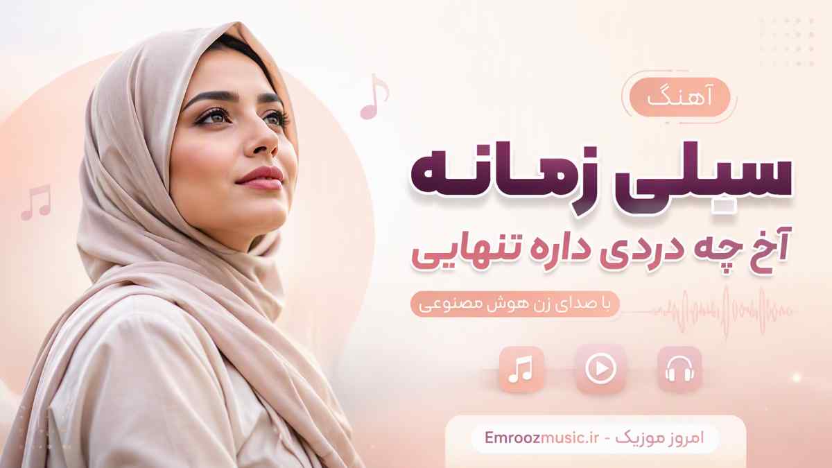 آهنگ سیلی زمانه آخ چه دردی دارد تنهایی با صدای زن هوش مصنوعی