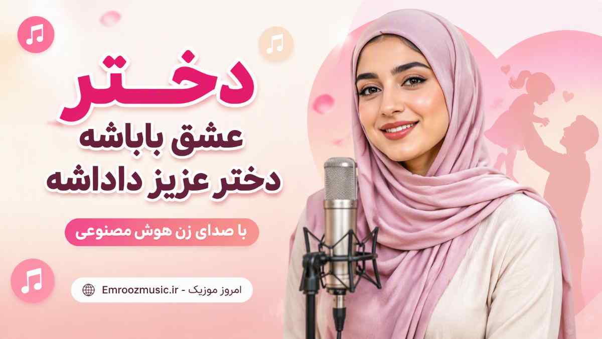 آهنگ دختر عشق باباشه دختر عزیز داداشه با صدای زن هوش مصنوعی